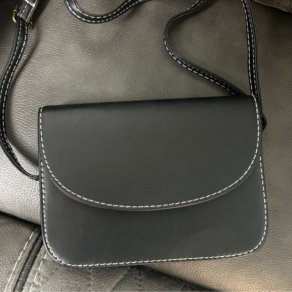 🎁FREE W $35 PURCHASE Faux Leather Handbag Bag Crossbody Satchel Gift Minimalist - Picture 7 of 14